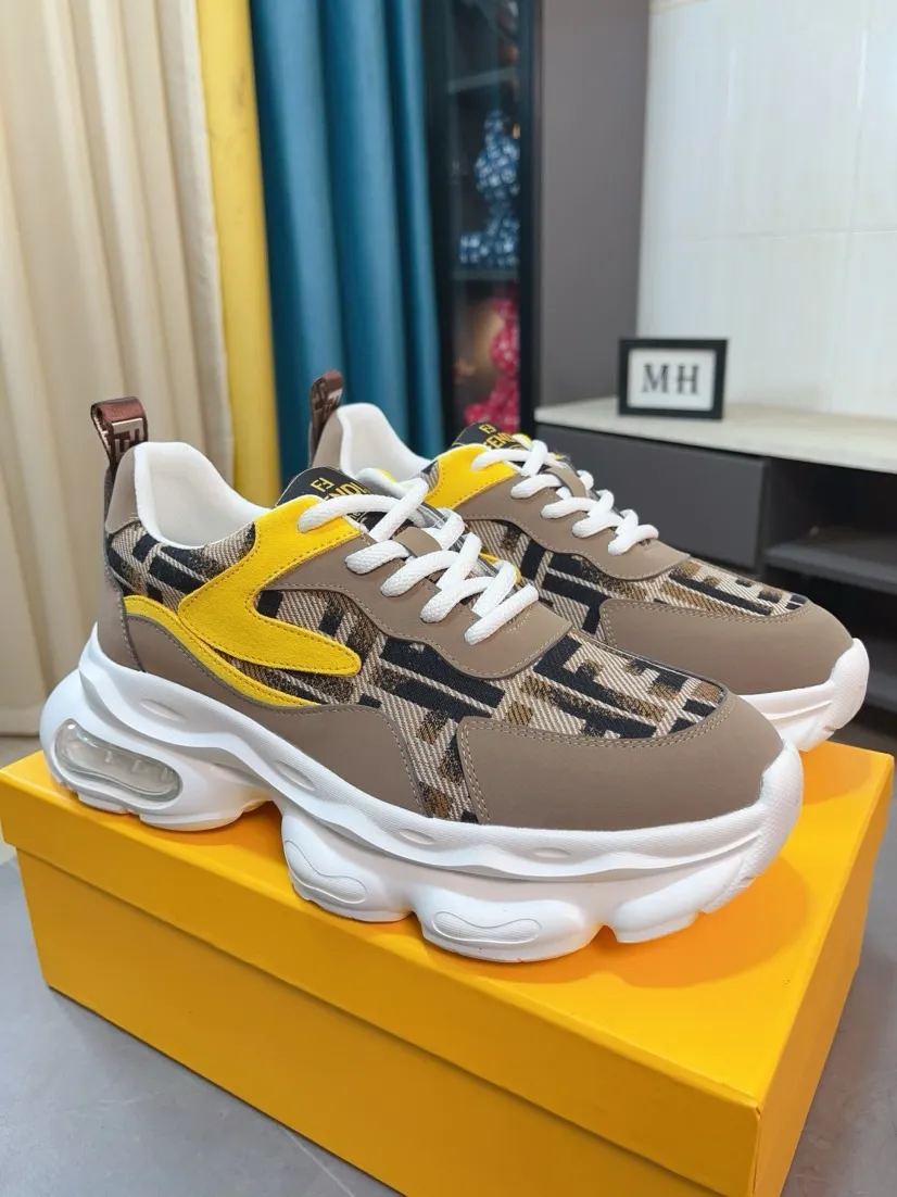 Men's shoes 💰438🌹🌹【fendi Fendi】: 🔝High-end brand of men's shoes: high-top series: official website 1:1 latest masterpiece: the upper is made of brand fabric with imported cowhide technology, ➕🐑made in sheepskin👍, making walking more convenient and comfortable, a stunning work, compared with the official quality, the beautiful 1:1 replica [color]! Create a fashionable personality to set off your uniqueness! A must-have for trendy men! 🔥Size: 38-44.